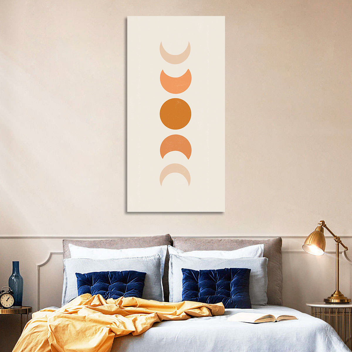 Moon Phases Minimalist Wall Art