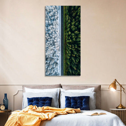 Summer and Winter Forests Wall Art
