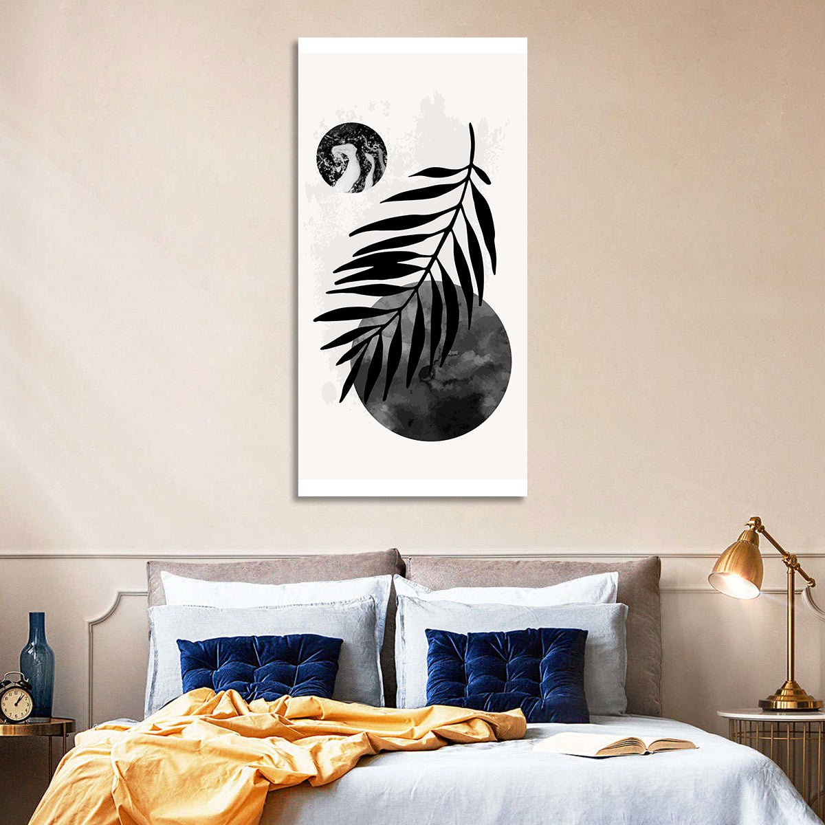 Minimal Palm Leaf Study Wall Art