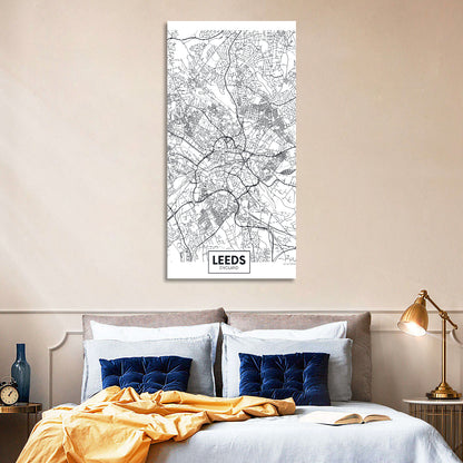 Leeds Street Map Wall Art