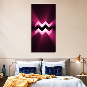 Aquarius Symbol Wall Art