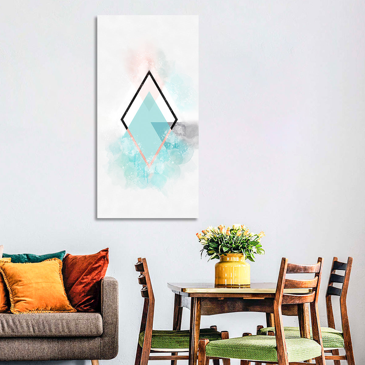 Scandinavian Geometric Abstract IV Wall Art