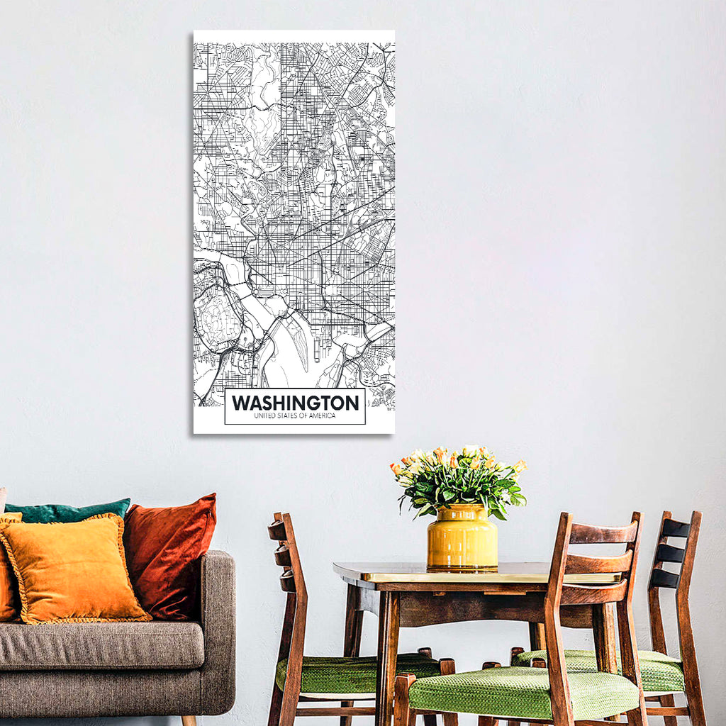 Washington D.c. Map Wall Art