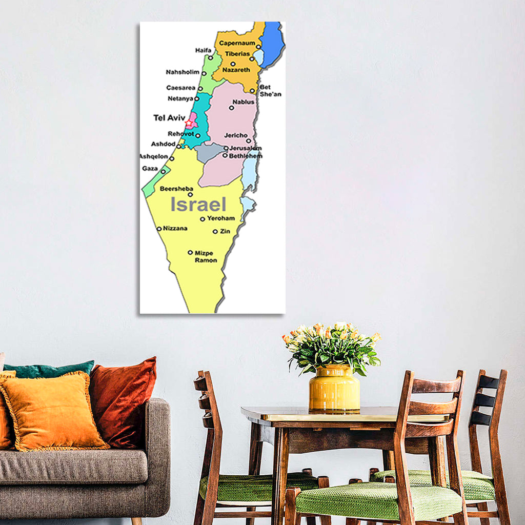 Minimalist Israel Map Wall Art