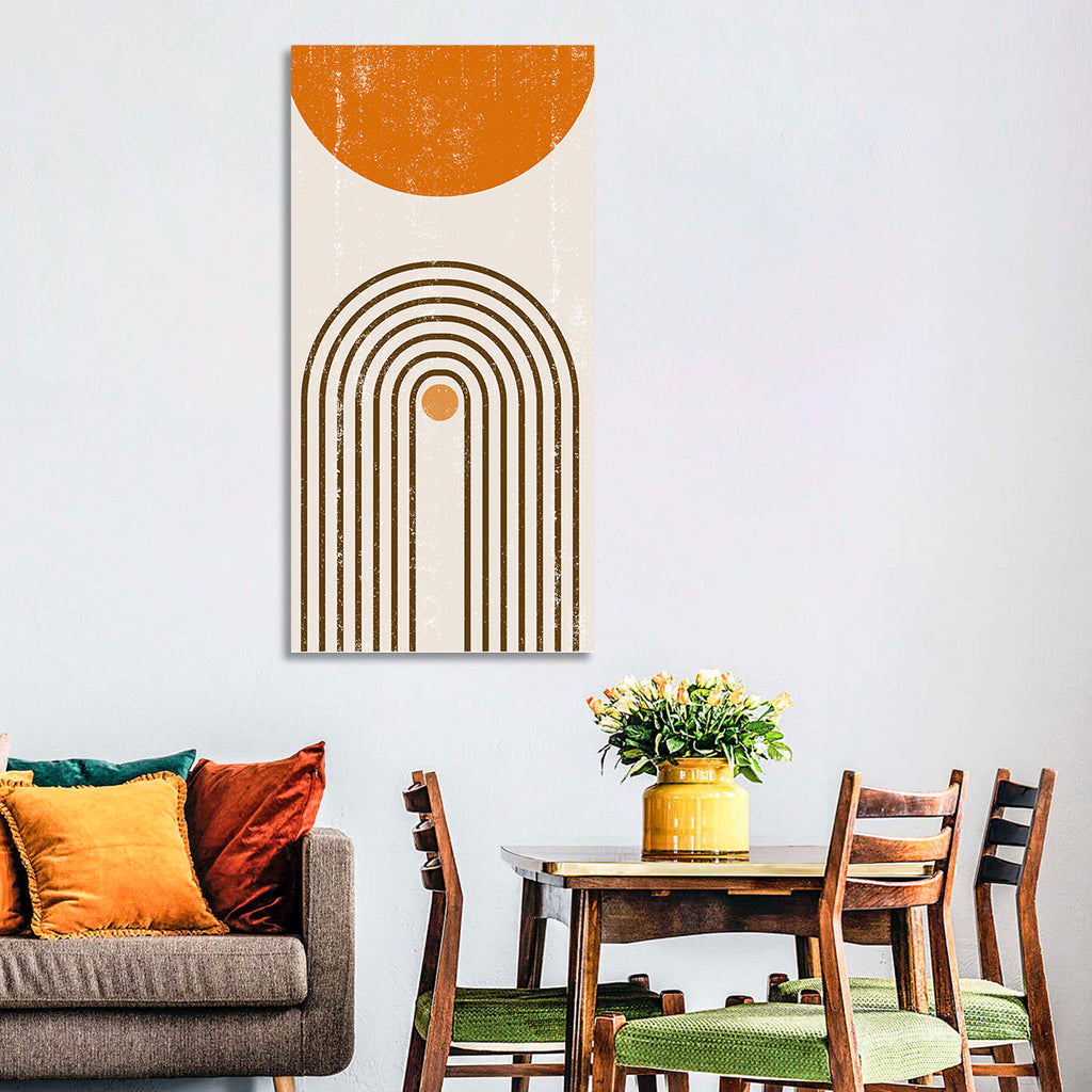 Burning Sun Concentric Arches Wall Art
