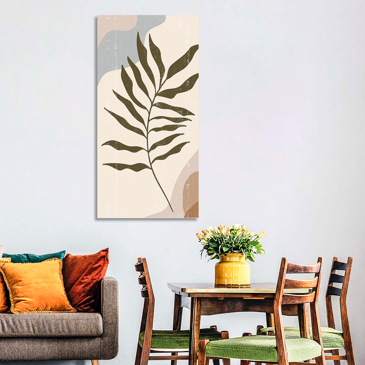 Minimalist Fern Leaf Study Wall Art