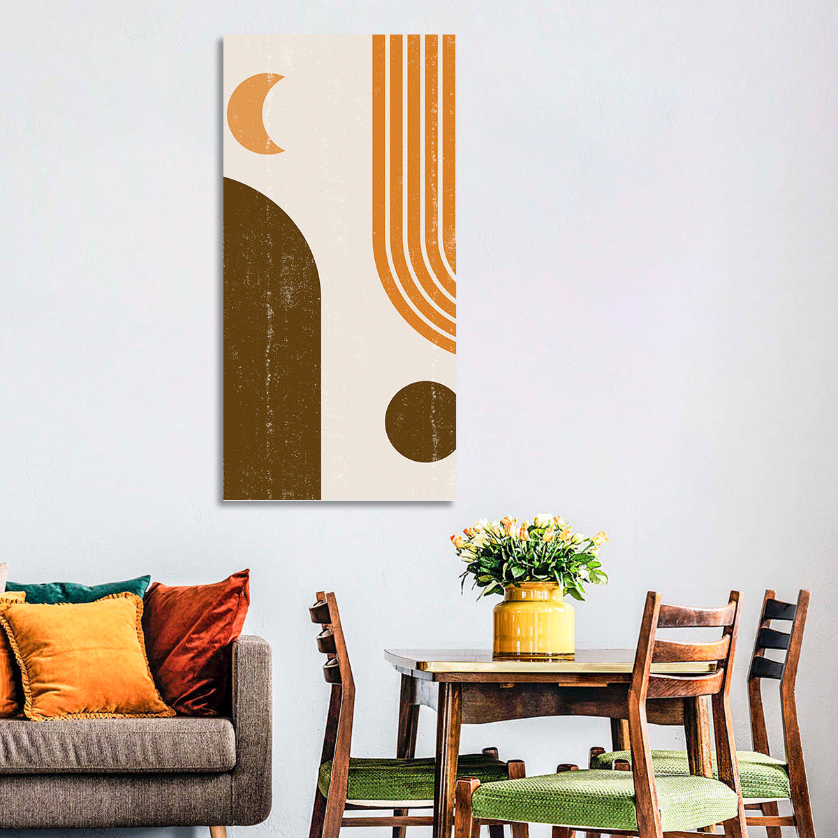 Crescent Moon Arch Abstract Wall Art