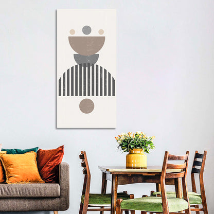 Stacked Sun and Moon Minimalist Wall Art