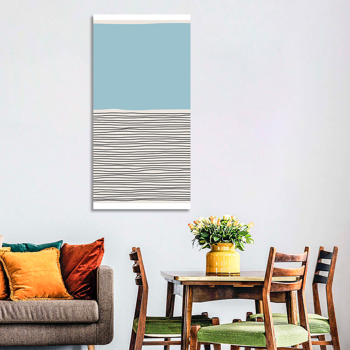 Blue Horizon Minimalist V Wall Art