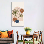 Palm Leaves and Vases Abstract Wall Art