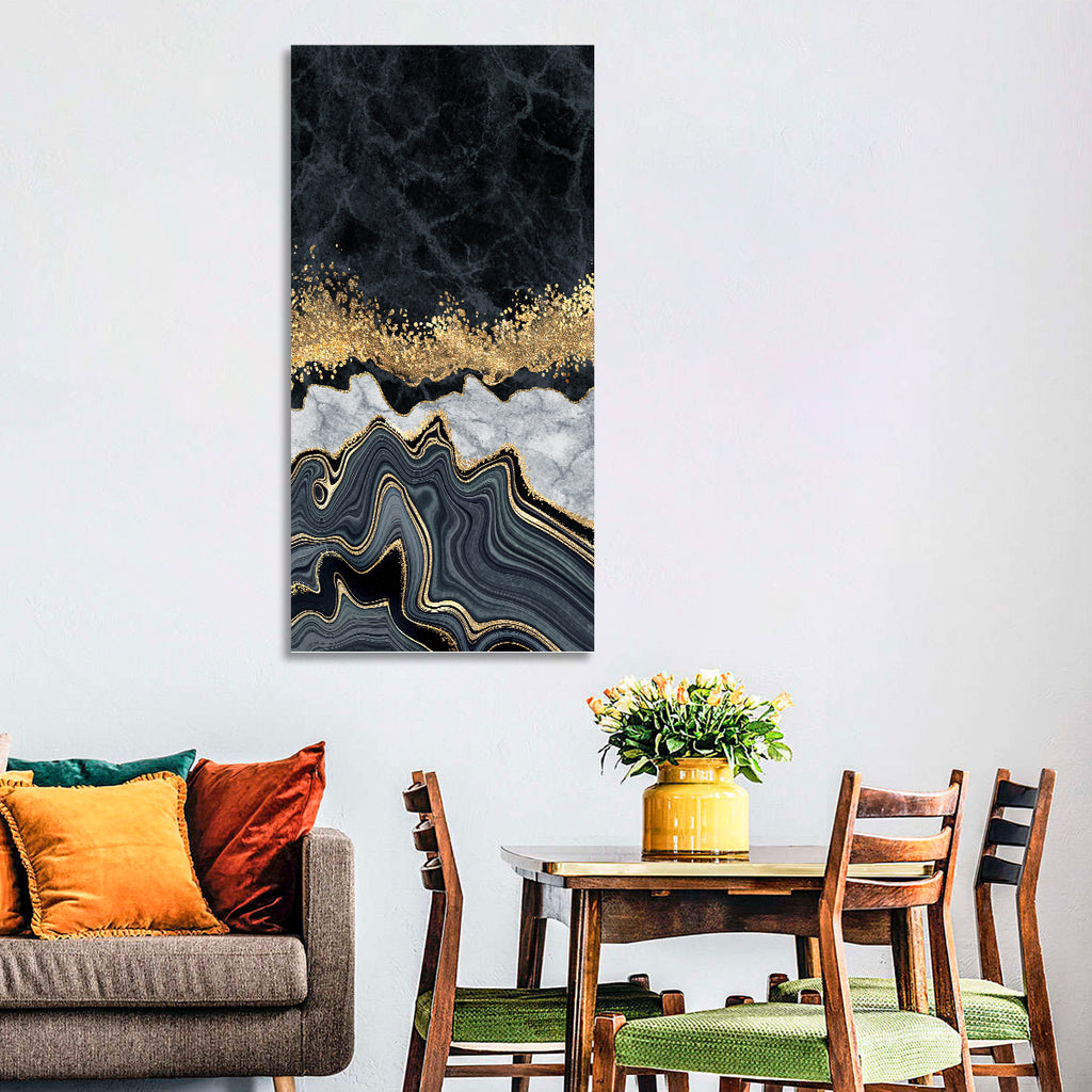 Black Gold River Wall Art