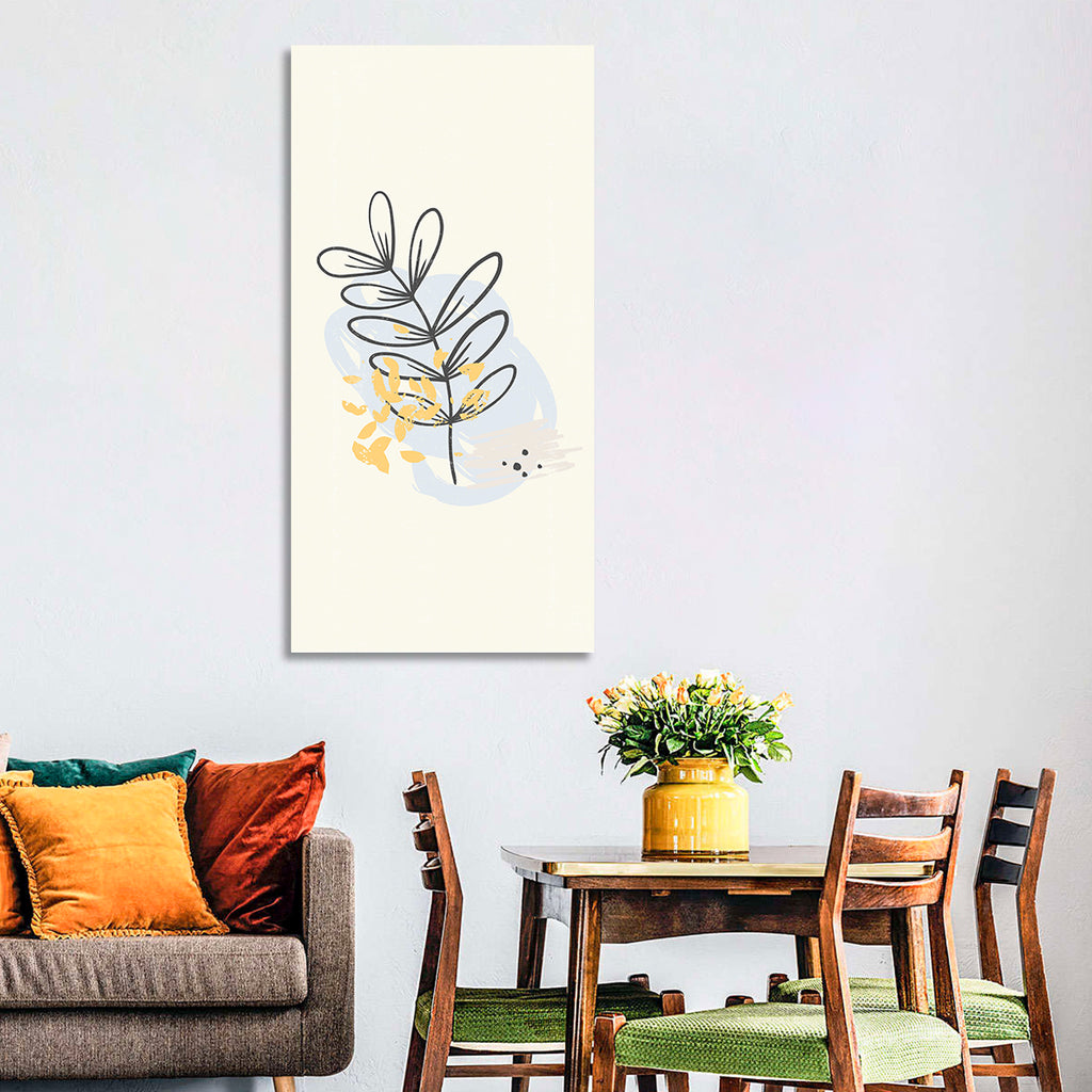 Falling Leaves Illustration Wall Art