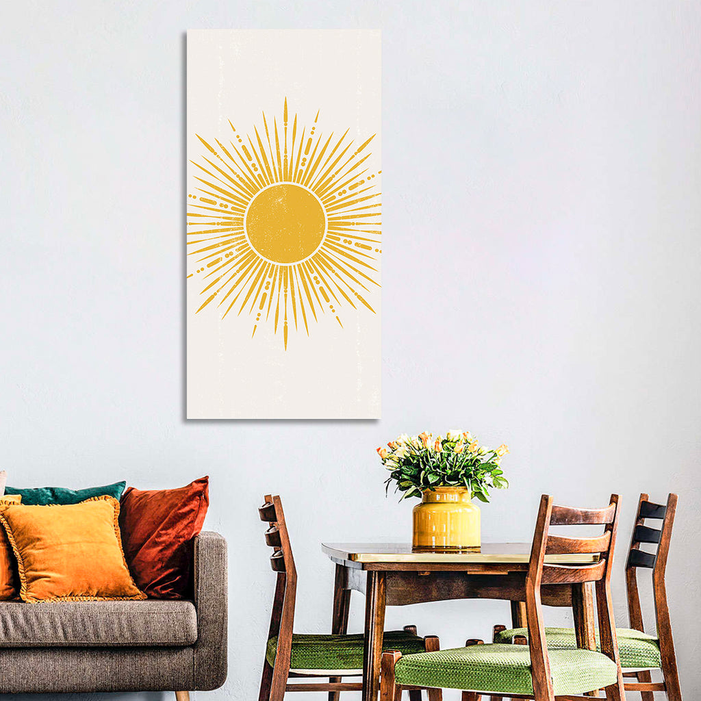 Golden Boho Sunburst Wall Art