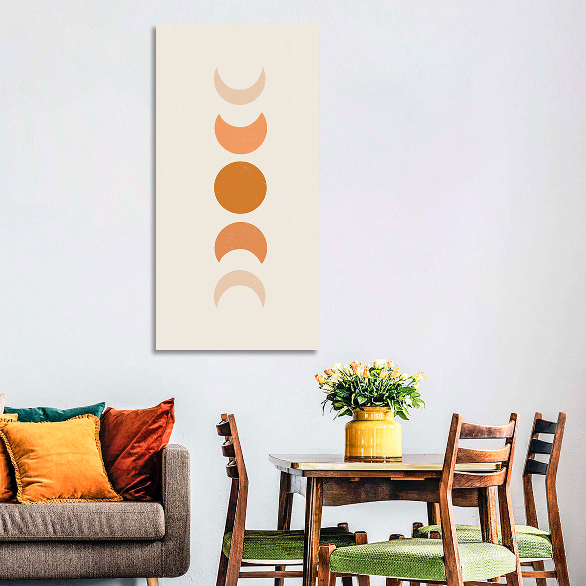 Minimalist Moon Phases Wall Art