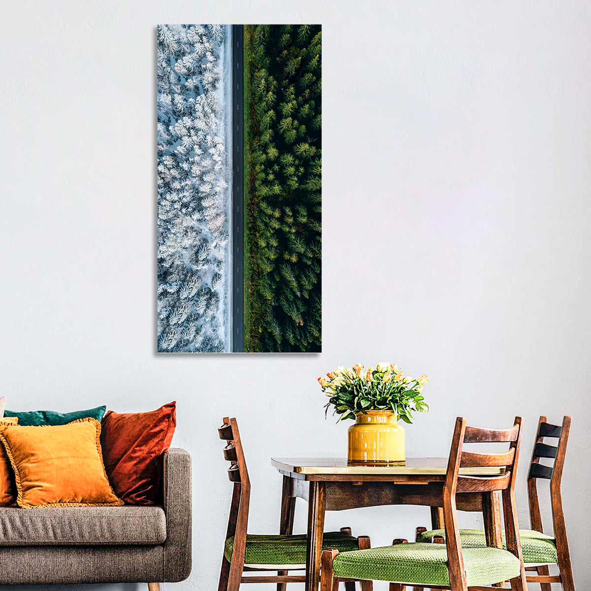 Summer and Winter Forests Wall Art