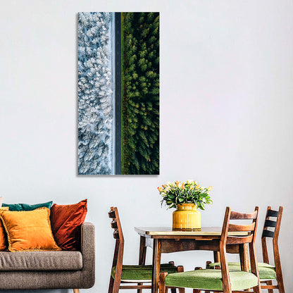 Summer and Winter Forests Wall Art
