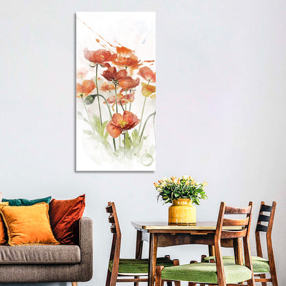 Blooming Poppy Flowers Wall Art