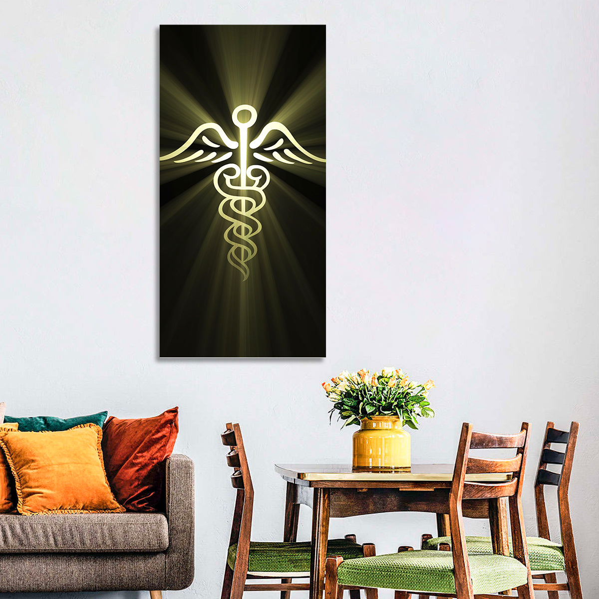 Medical Corps Caduceus Emblem Wall Art