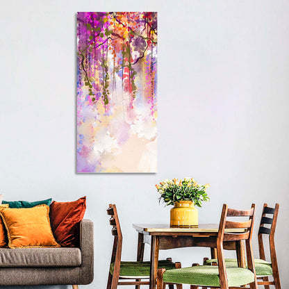 Wisteria Floral Abstract Wall Art