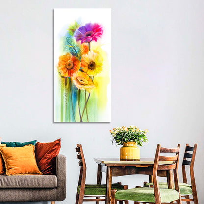 Daisy Gerbera Flowers Wall Art