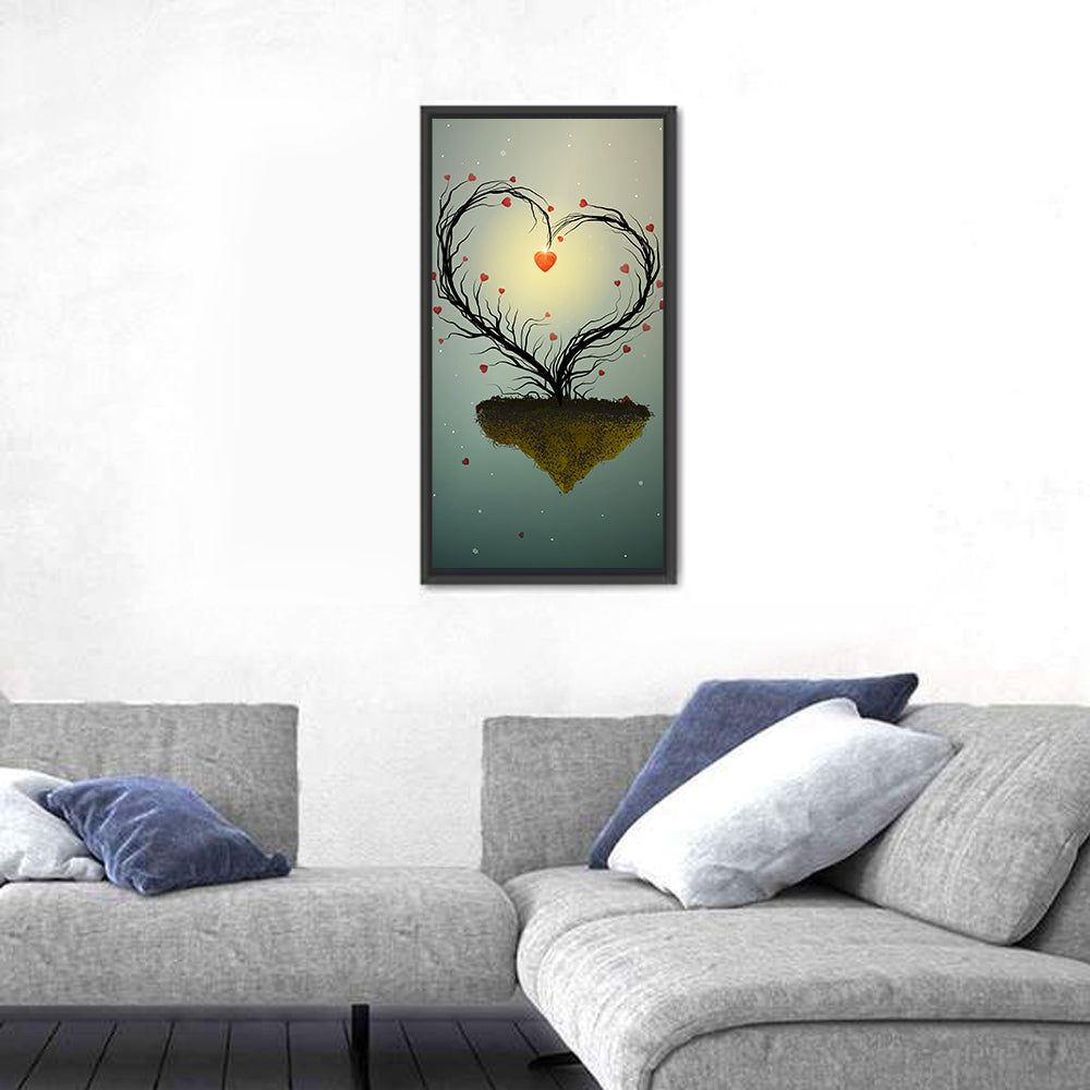 Floating Heart Tree Wall Art