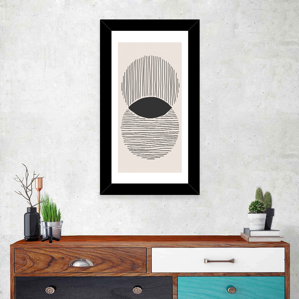 Boho Geometric Circles Wall Art