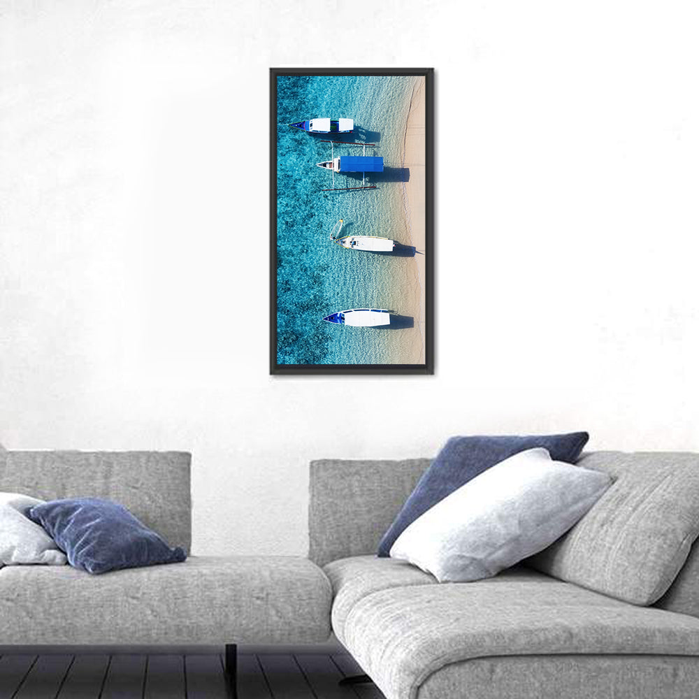 Gili Meno Aerial Seascape Wall Art