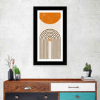 Burning Sun Concentric Arches Wall Art