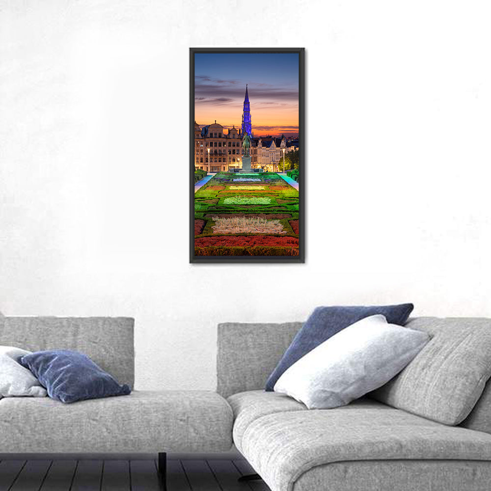 Mont Des Arts, Brussels at Dusk Wall Art
