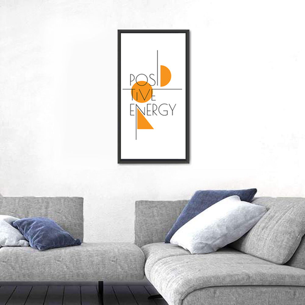 Positive Energy Typography Wall Art
