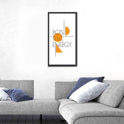 Positive Energy Typography Wall Art
