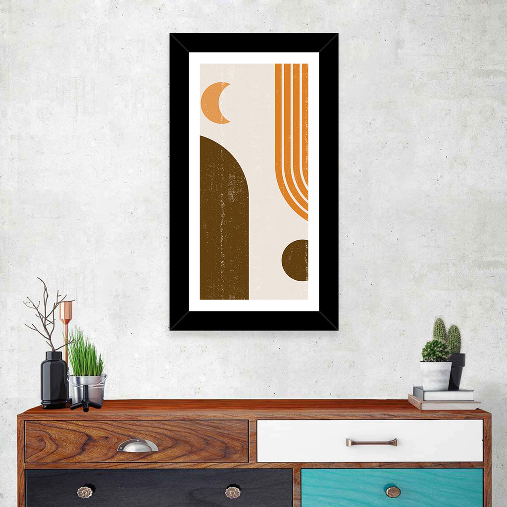 Crescent Moon Arch Abstract Wall Art