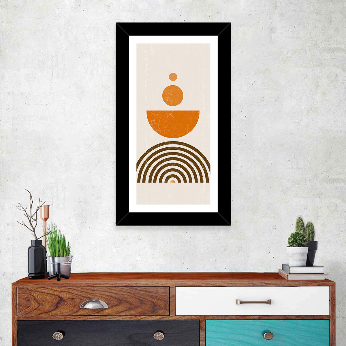 Orange Sun Minimalist I Wall Art