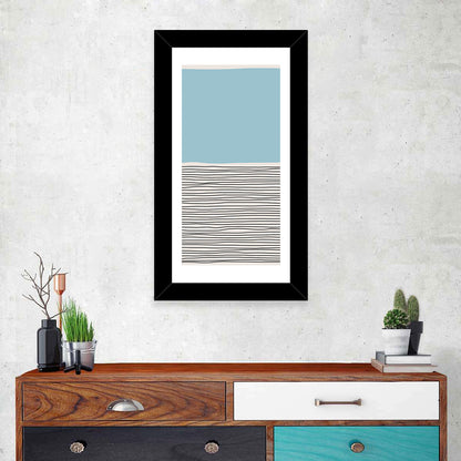 Blue Horizon Minimalist V Wall Art