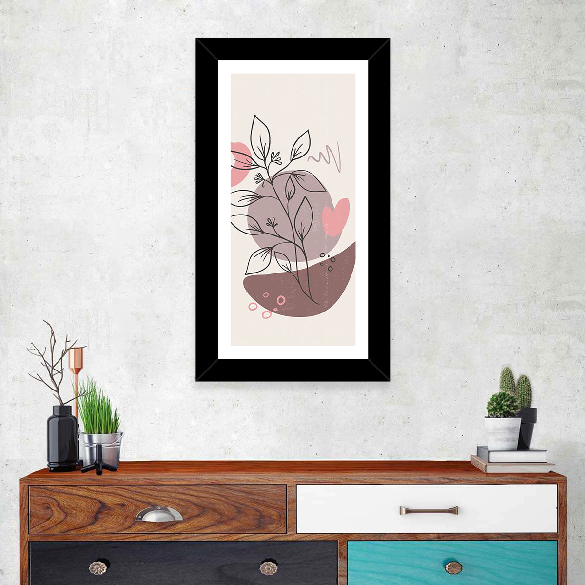 Floral Boho Abstract Wall Art