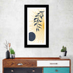 Textured Sun and Moon Abstract Wall Art