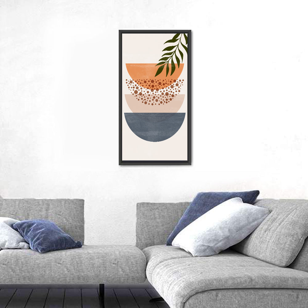Stacked Sun and Moon Illustration Wall Art