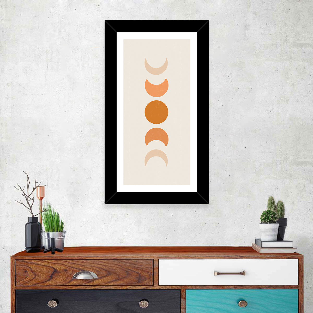 Minimalist Moon Phases Wall Art