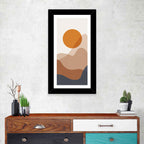 Layered Sunset Mountains Wall Art