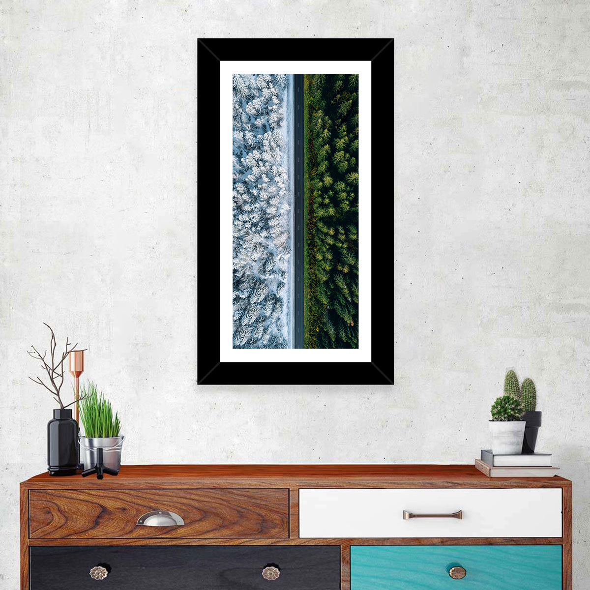 Summer and Winter Forests Wall Art