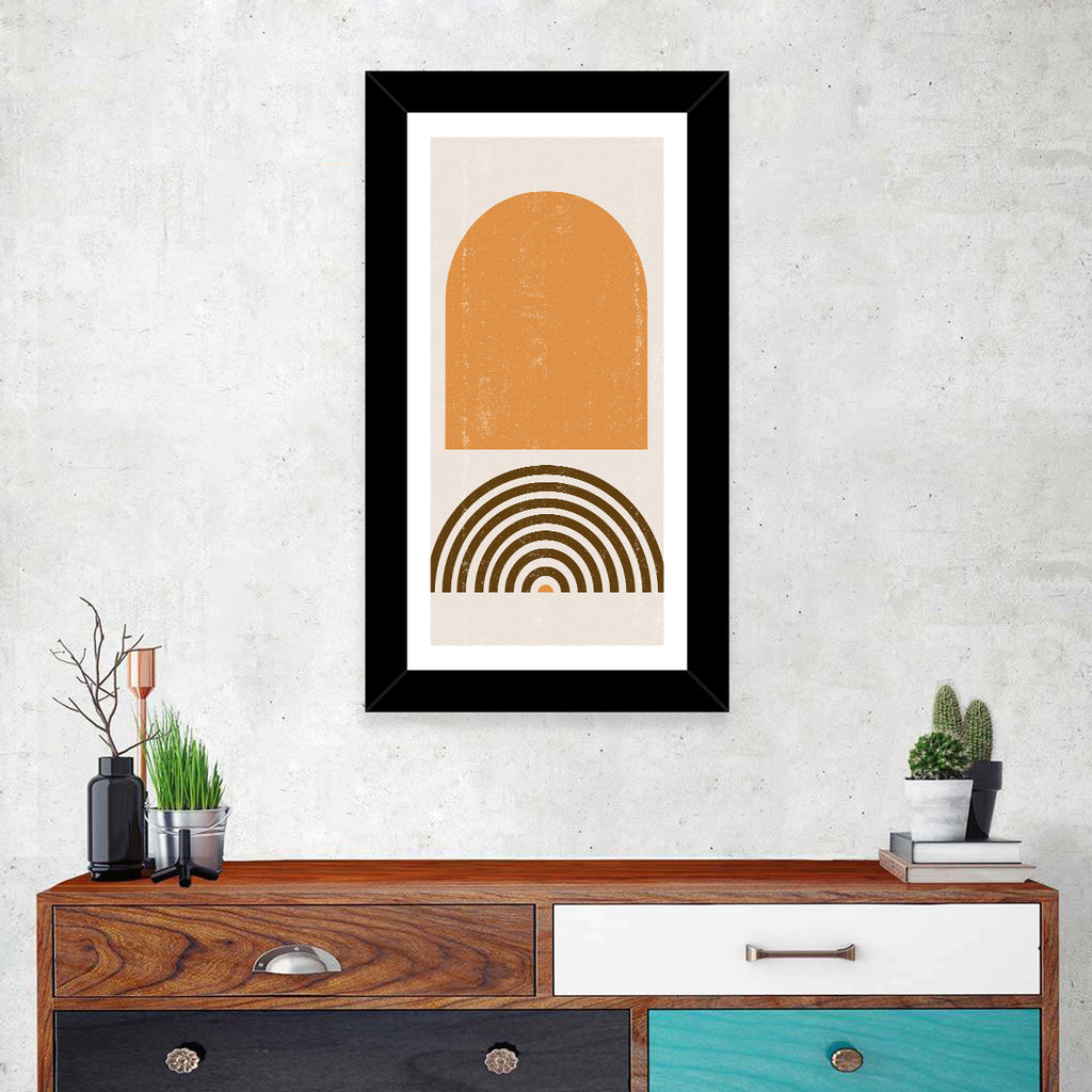 Burnt Sunrise Arch Study Wall Art