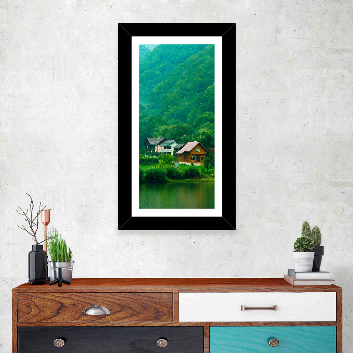 Mist Over Lake Tarnita Wall Art