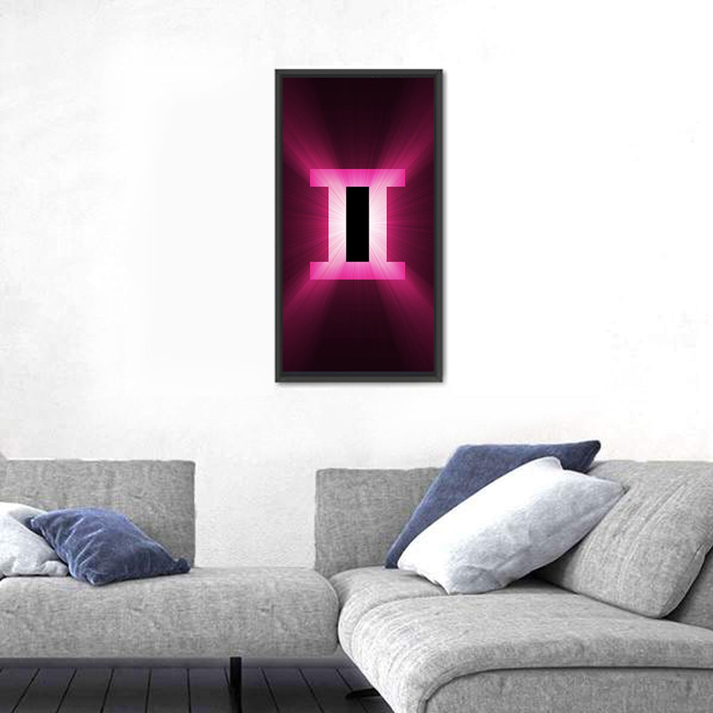 Radiant Gemini Symbol Wall Art