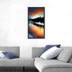 Golden Sunset Over Snowy River Wall Art