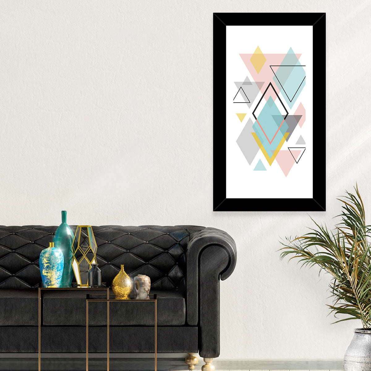 Scandinavian Geometric Abstract II Wall Art