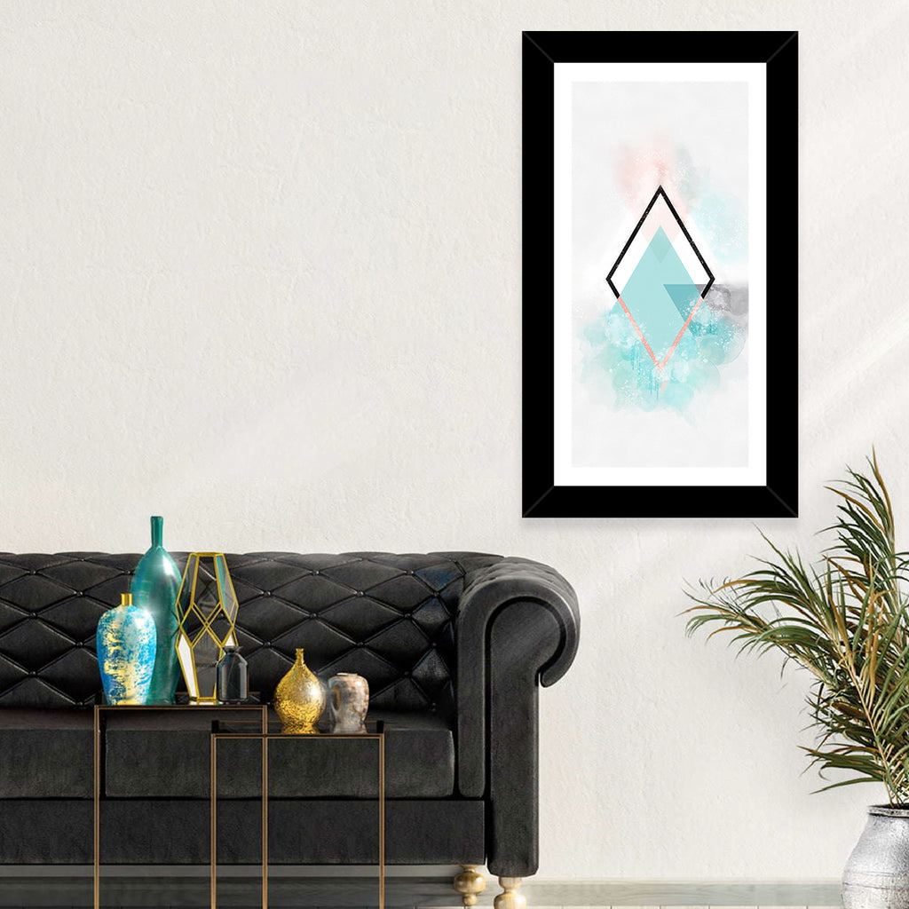 Scandinavian Diamond Geometry Wall Art