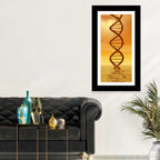 Dna Helix at Sunset Wall Art