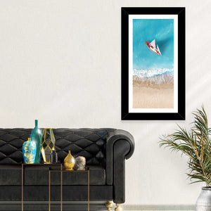 Aerial Beach & Yacht Wall Art