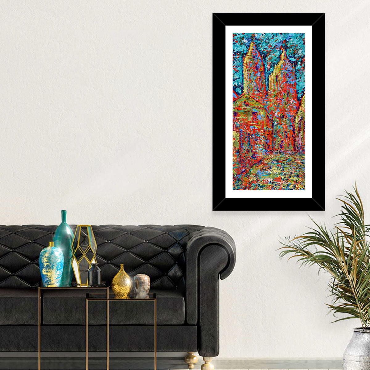 Gothic Spires Cityscape Wall Art