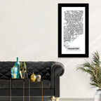 Singapore Minimalist City Map Wall Art